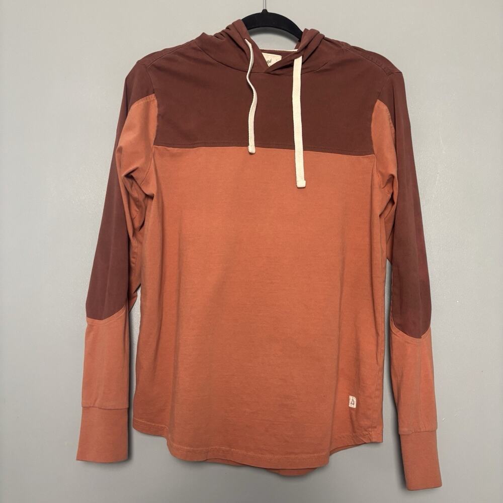 Landmark Projects 100% Organic Cotton Long Sleeve Pullover Hooded Shirt Small